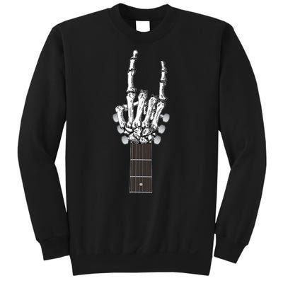 Cool Rock On Skeleton Guitar Sweatshirt