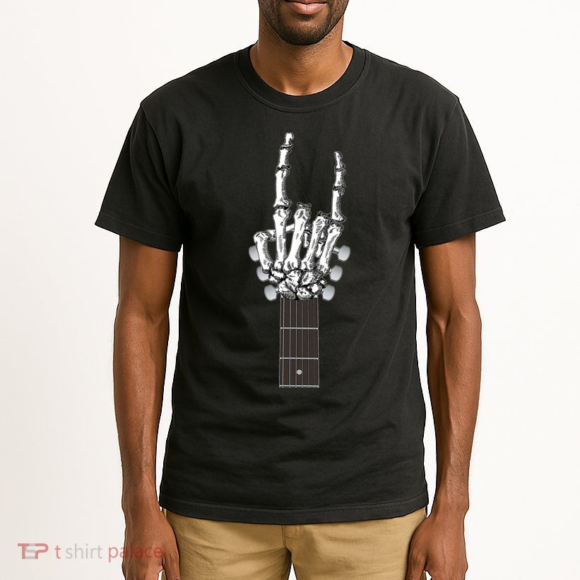Cool Rock On Skeleton Guitar Tall T-Shirt