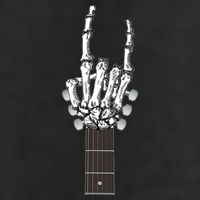 Cool Rock On Skeleton Guitar 25L Jumbo Tote