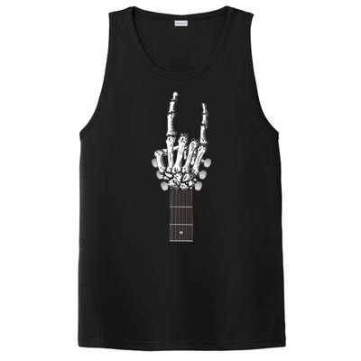 Cool Rock On Skeleton Guitar PosiCharge Competitor Tank