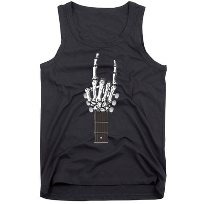 Cool Rock On Skeleton Guitar Tank Top