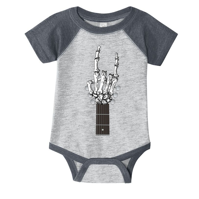 Cool Rock On Skeleton Guitar Infant Baby Jersey Bodysuit