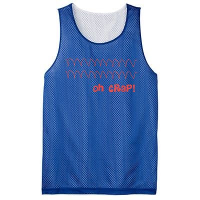 Cardiac Rhythm Oh Crap Nurse Mesh Reversible Basketball Jersey Tank