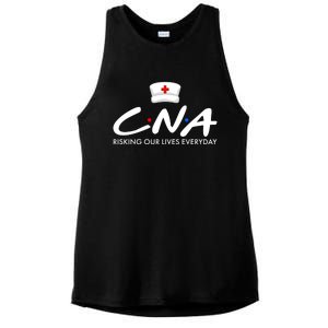 CNA Risking Our Lives Everyday Ladies PosiCharge Tri-Blend Wicking Tank