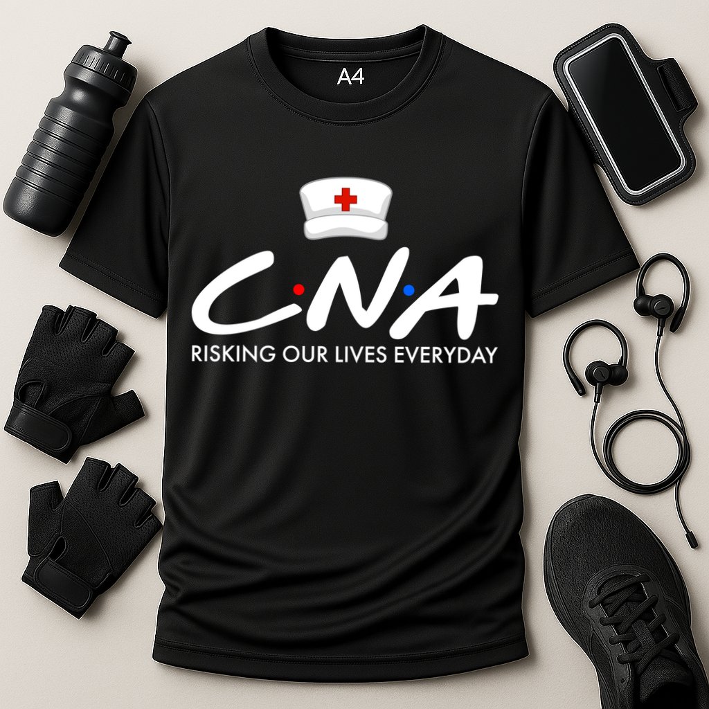 CNA Risking Our Lives Everyday Cooling Performance Crew T-Shirt