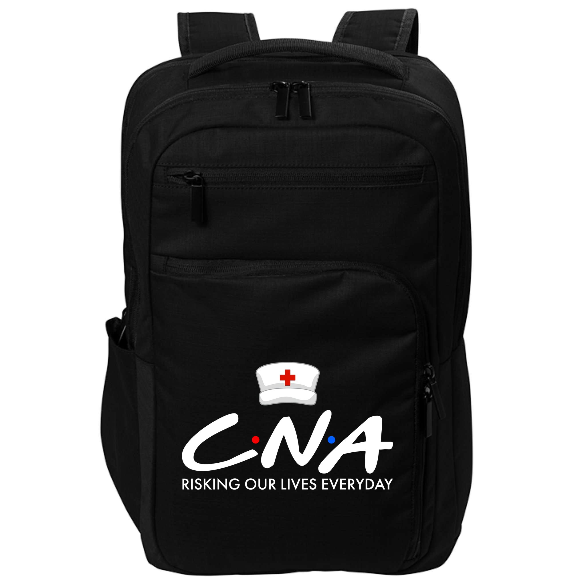 CNA Risking Our Lives Everyday Impact Tech Backpack