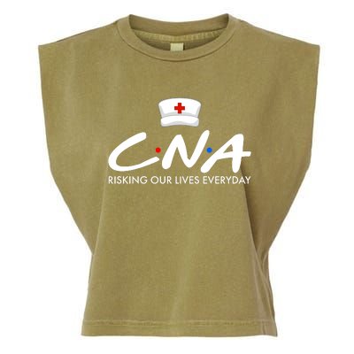 CNA Risking Our Lives Everyday Garment-Dyed Women's Muscle Tee