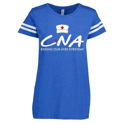 CNA Risking Our Lives Everyday Enza Ladies Jersey Football T-Shirt