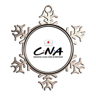 CNA Risking Our Lives Everyday Metallic Star Ornament