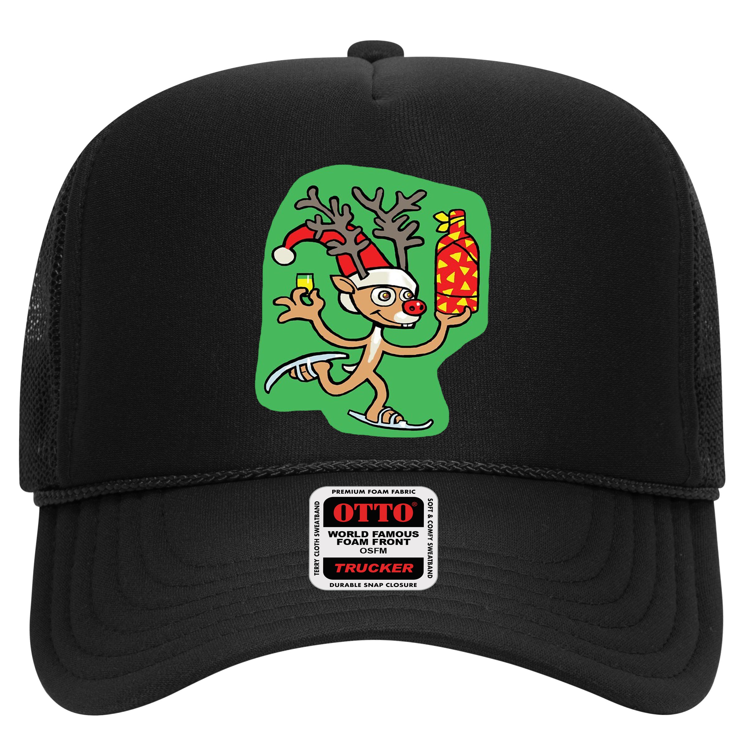 Christmas Reindeer On Ice Hat