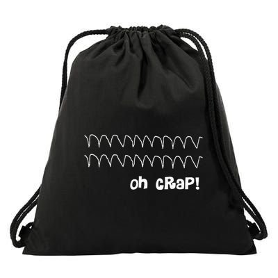 Cardiac Rhythm Oh Crap Nurse Drawstring Bag