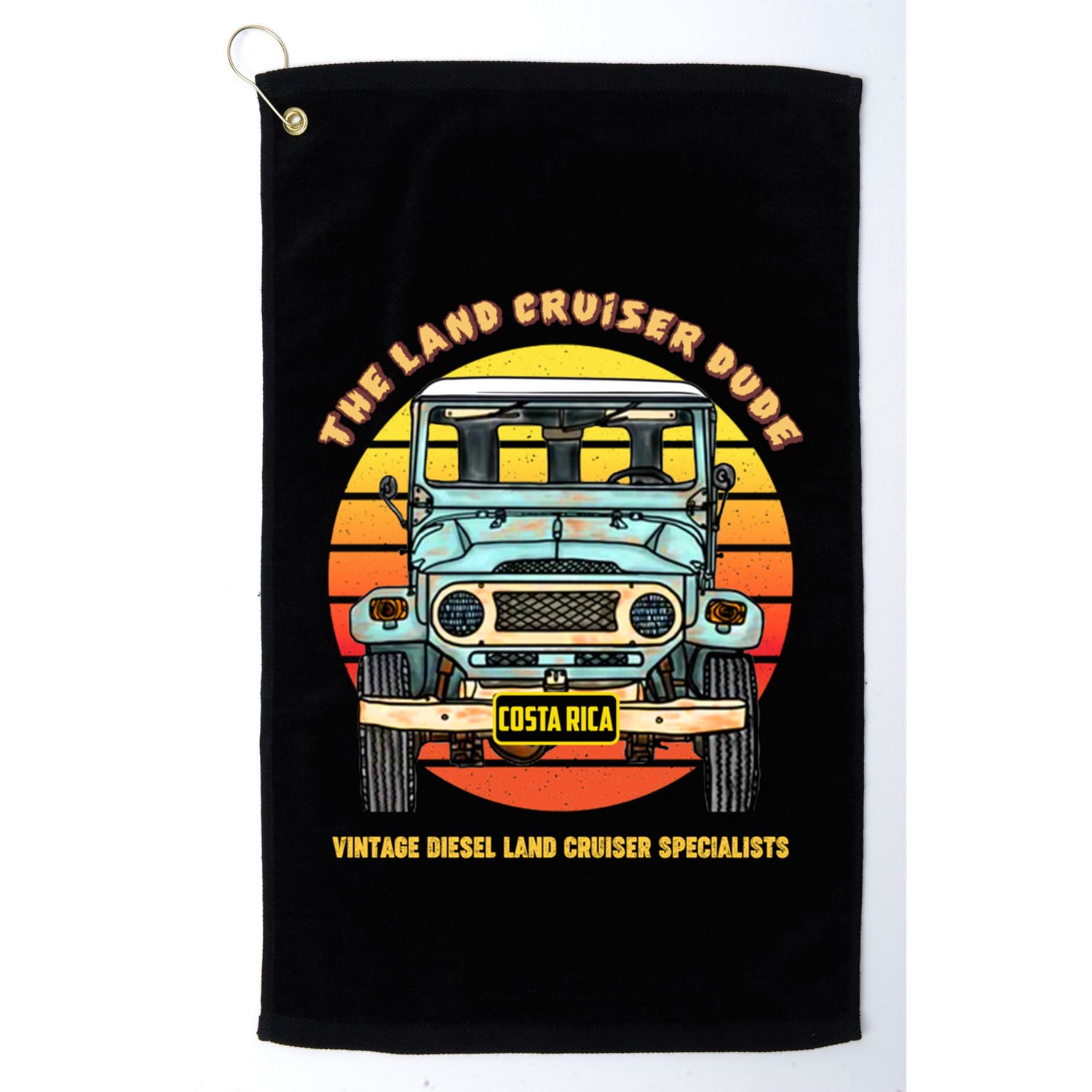 Costa Rica Offgiftroad 4x4 Vintage 4 Wheel Drive Muddy Cruiser Gift Golf Towel