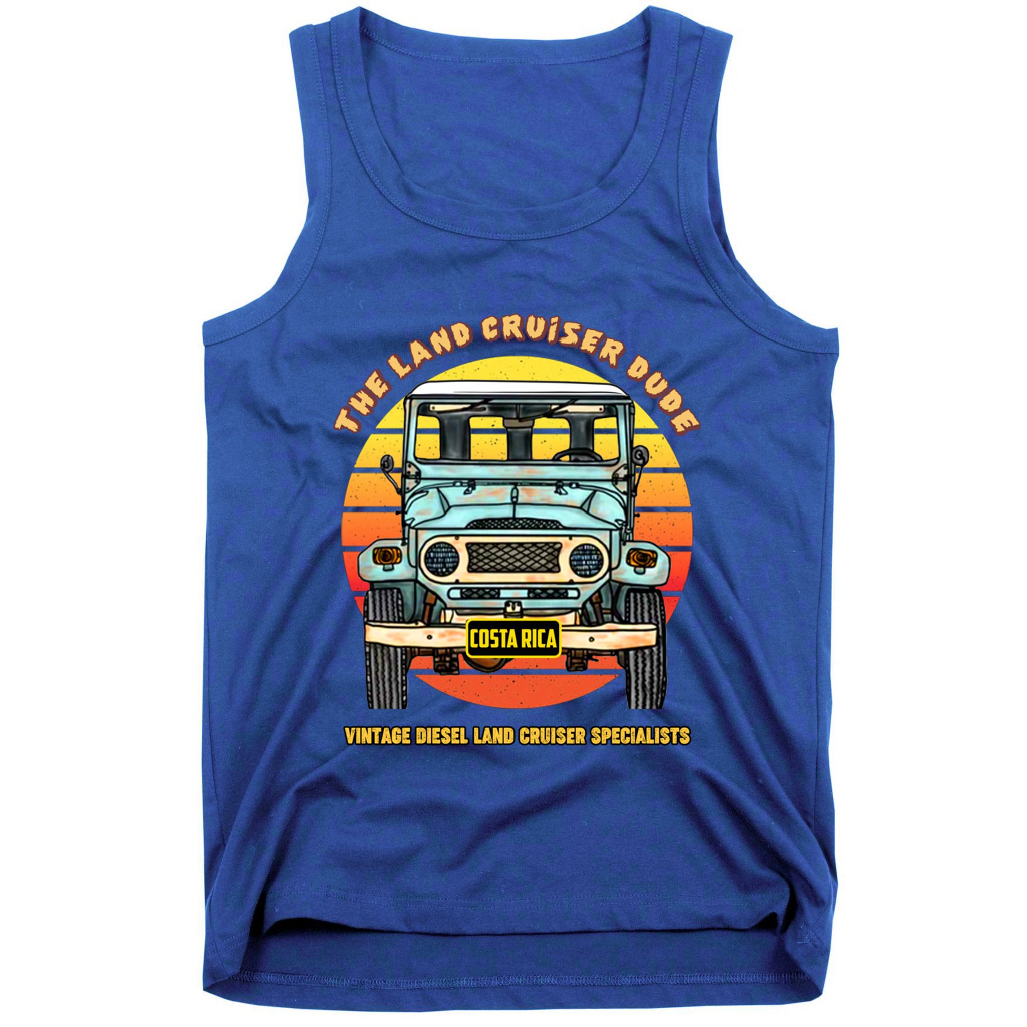 Costa Rica Offgiftroad 4x4 Vintage 4 Wheel Drive Muddy Cruiser Gift Tank Top
