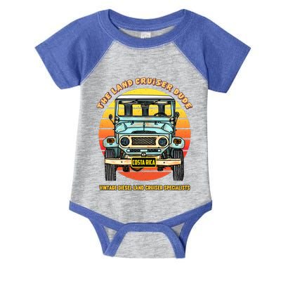 Costa Rica Offgiftroad 4x4 Vintage 4 Wheel Drive Muddy Cruiser Gift Infant Baby Jersey Bodysuit