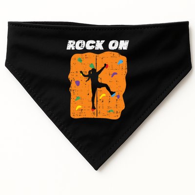 Climbing Rock On Wall Climber Bouldering Women USA-Made Doggie Bandana