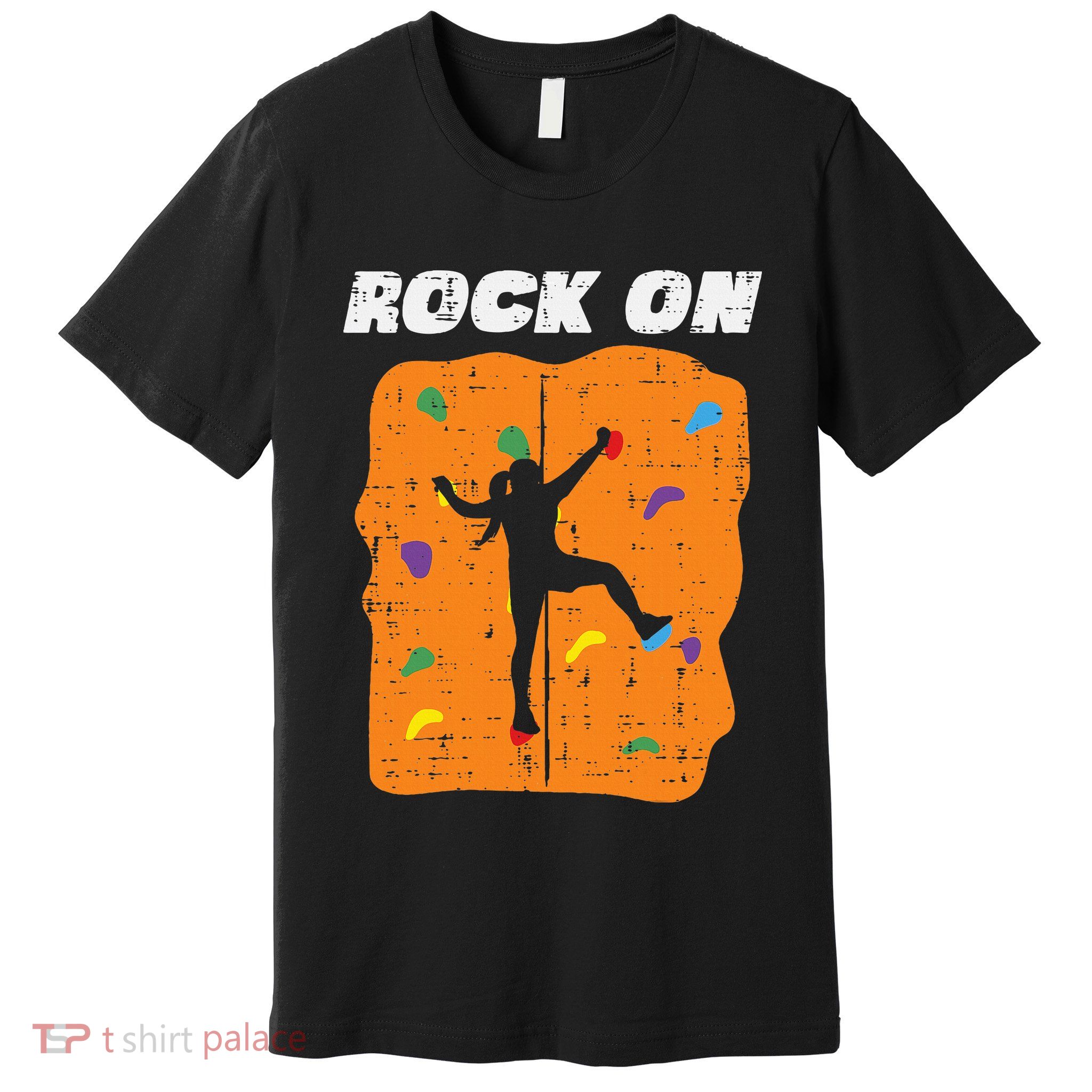 Climbing Rock On Wall Climber Bouldering Women Premium T-Shirt