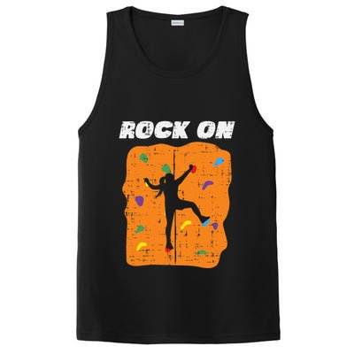 Climbing Rock On Wall Climber Bouldering Women PosiCharge Competitor Tank