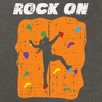Climbing Rock On Wall Climber Bouldering Women Cotton Canvas Backpack