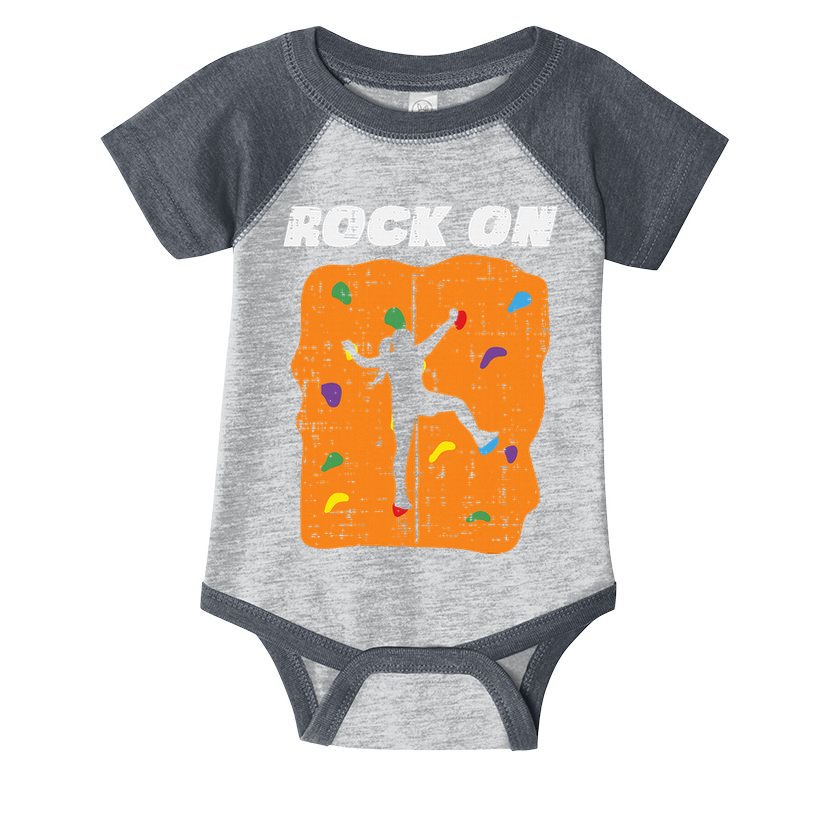 Climbing Rock On Wall Climber Bouldering Women Infant Baby Jersey Bodysuit