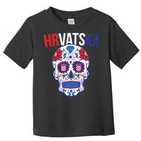 Croatia Hrvatska Soccer Skull Toddler T-Shirt