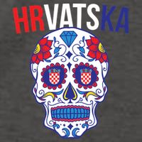Croatia Hrvatska Soccer Skull Vector Backpack