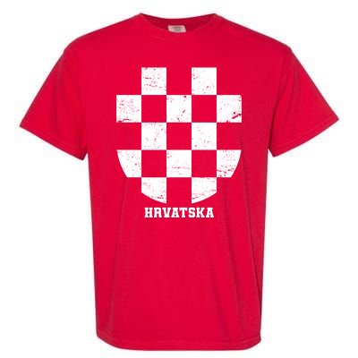 Croatia HRVATSKA Team Jersey Garment-Dyed Heavyweight T-Shirt