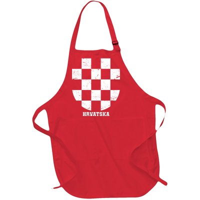 Croatia HRVATSKA Team Jersey Full-Length Apron With Pockets