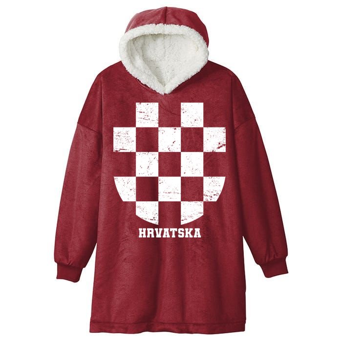 Croatia HRVATSKA Team Jersey Hooded Wearable Blanket