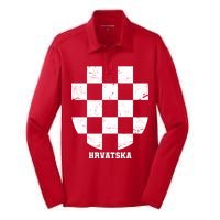 Croatia HRVATSKA Team Jersey Silk Touch Performance Long Sleeve Polo