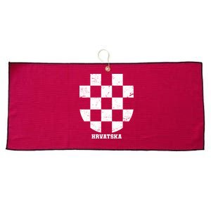 Croatia HRVATSKA Team Jersey Large Microfiber Waffle Golf Towel