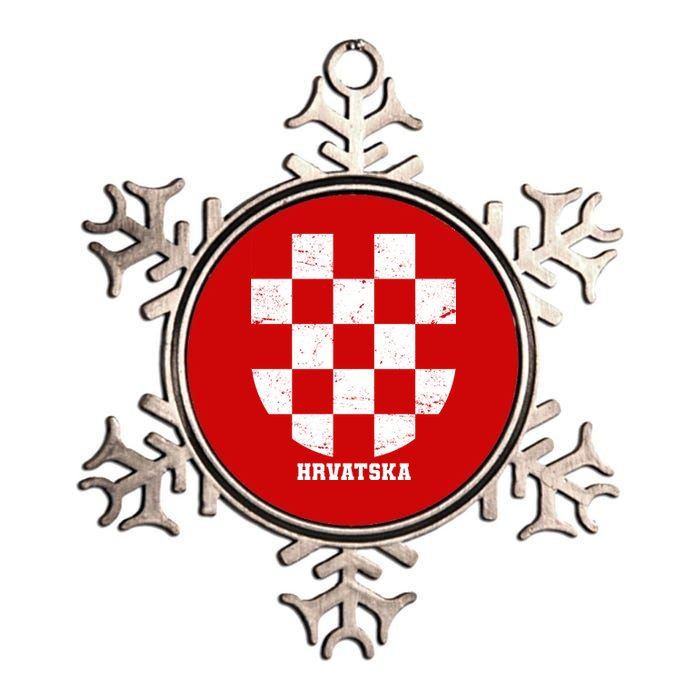 Croatia HRVATSKA Team Jersey Metallic Star Ornament