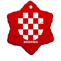 Croatia HRVATSKA Team Jersey Ceramic Star Ornament