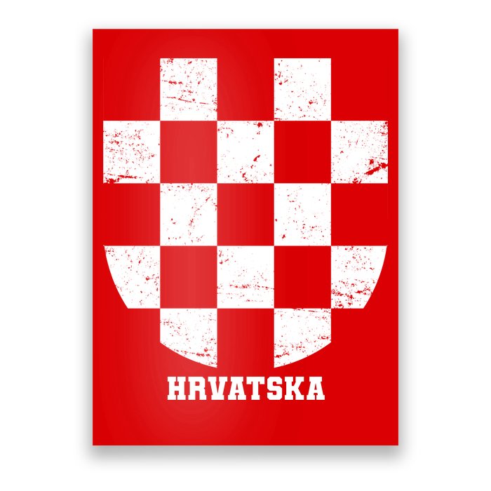 Croatia HRVATSKA Team Jersey Poster