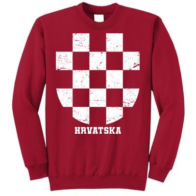 Croatia HRVATSKA Team Jersey Tall Sweatshirt