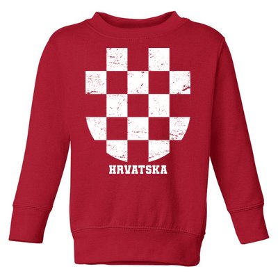 Croatia HRVATSKA Team Jersey Toddler Sweatshirt