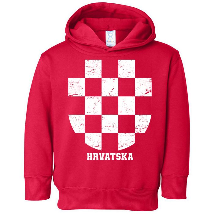 Croatia HRVATSKA Team Jersey Toddler Hoodie