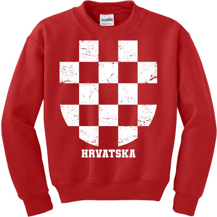 Croatia HRVATSKA Team Jersey Kids Sweatshirt