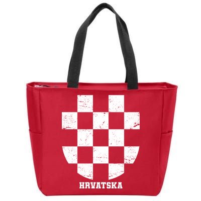 Croatia HRVATSKA Team Jersey Zip Tote Bag