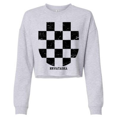 Croatia HRVATSKA Team Jersey Cropped Pullover Crew