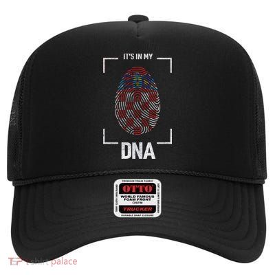 Croatia It's My DNA High Crown Mesh Back Trucker Hat