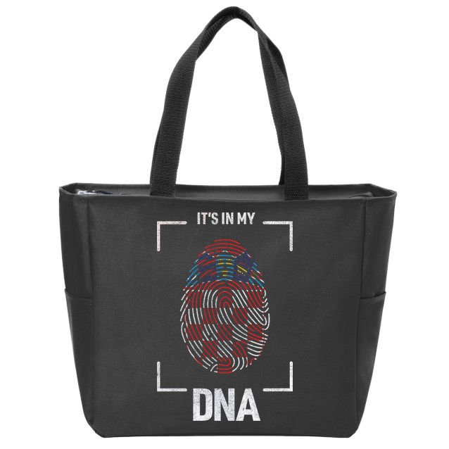 Croatia It's My DNA Zip Tote Bag
