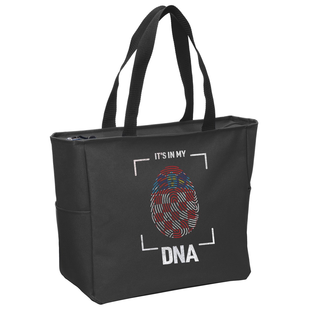 Croatia It's My DNA Zip Tote Bag