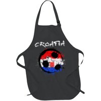 Croatia Soccer Ball Flag Apron