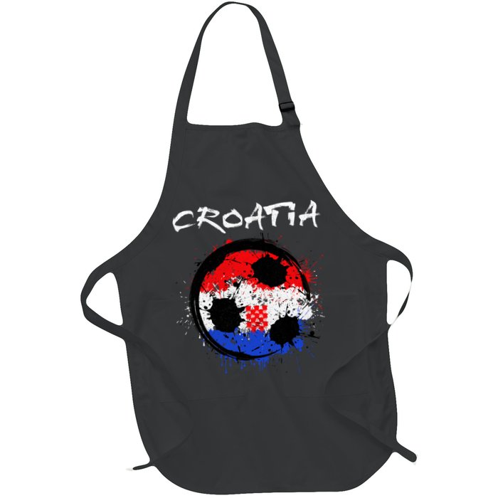 Croatia Soccer Ball Flag Apron