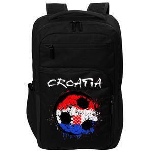 Croatia Soccer Ball Flag Impact Tech Backpack