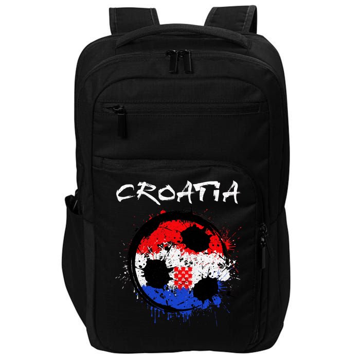 Croatia Soccer Ball Flag Impact Tech Backpack