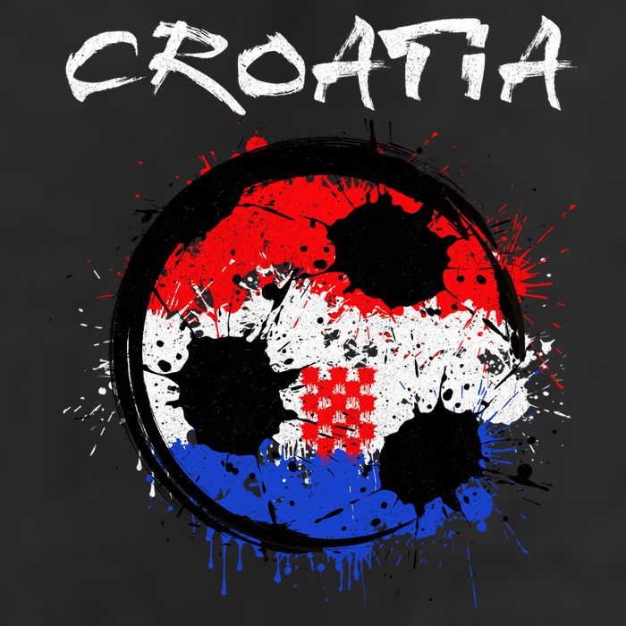 Croatia Soccer Ball Flag 11oz C Handle Ceramic Mug