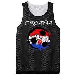 Croatia Soccer Ball Flag Mesh Reversible Basketball Jersey Tank