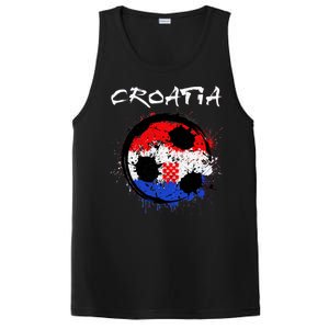 Croatia Soccer Ball Flag PosiCharge Competitor Tank