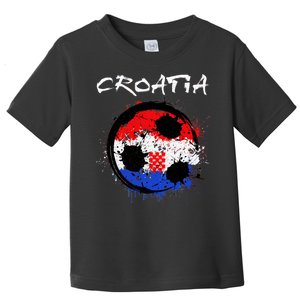 Croatia Soccer Ball Flag Toddler T-Shirt